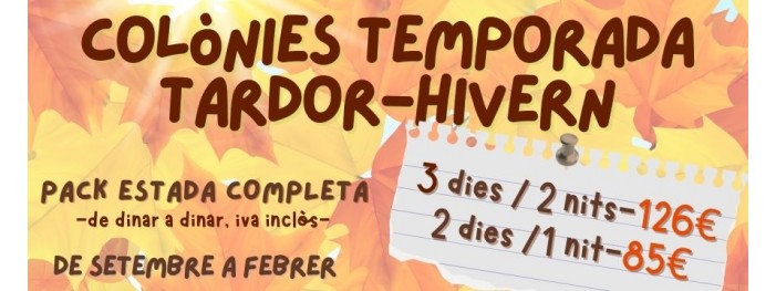 Colònies Tardor-Hivern