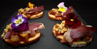Mossec de manzana caramelizada